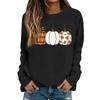 Women's Halloween Print Long Sleeve Neck Casual Top