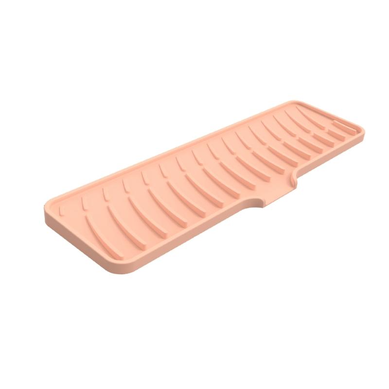 Multifunction  Silicone Faucet Mat Not  Slip Drainages Mat Kitchen Faucet Mat Kitchen Sink Accessory Large for Kitchen Sink