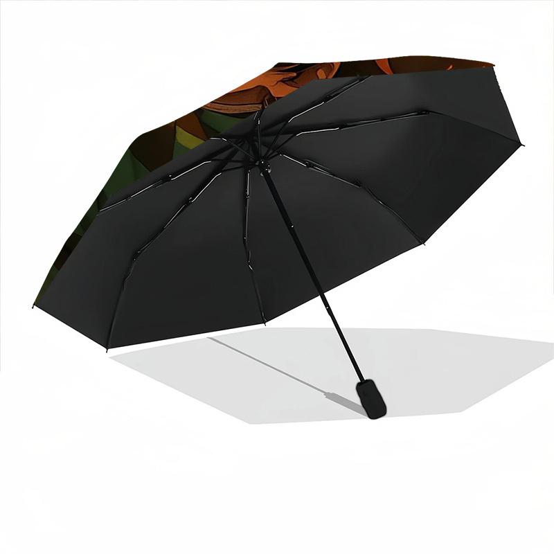 1pc Demon Slayer Patteern Automatic Open/Close Umbrella - Compact Travel Umbrella, Perfect for Women & Men - Ideal Birthday/Christmas Gift, 209