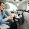 PU-Leder Auto-Rücksitz-Aufbewahrungstasche - Geräumiger Hänge-Organizer für Wasserflaschen, Reisebecher & Zubehör für SUV Wohnmobil Van