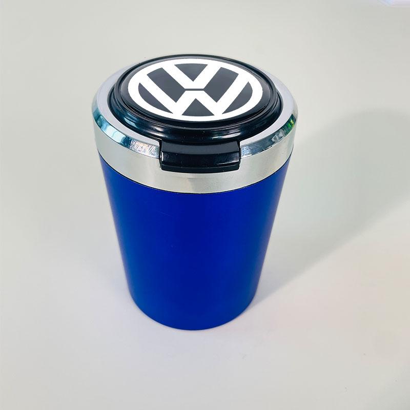 Flip cover car ashtray with LED lights for Volkswagen Golf GTI  Passat Polo Jetta Bora Beetle Tiguan Scirocco MK6 MK5