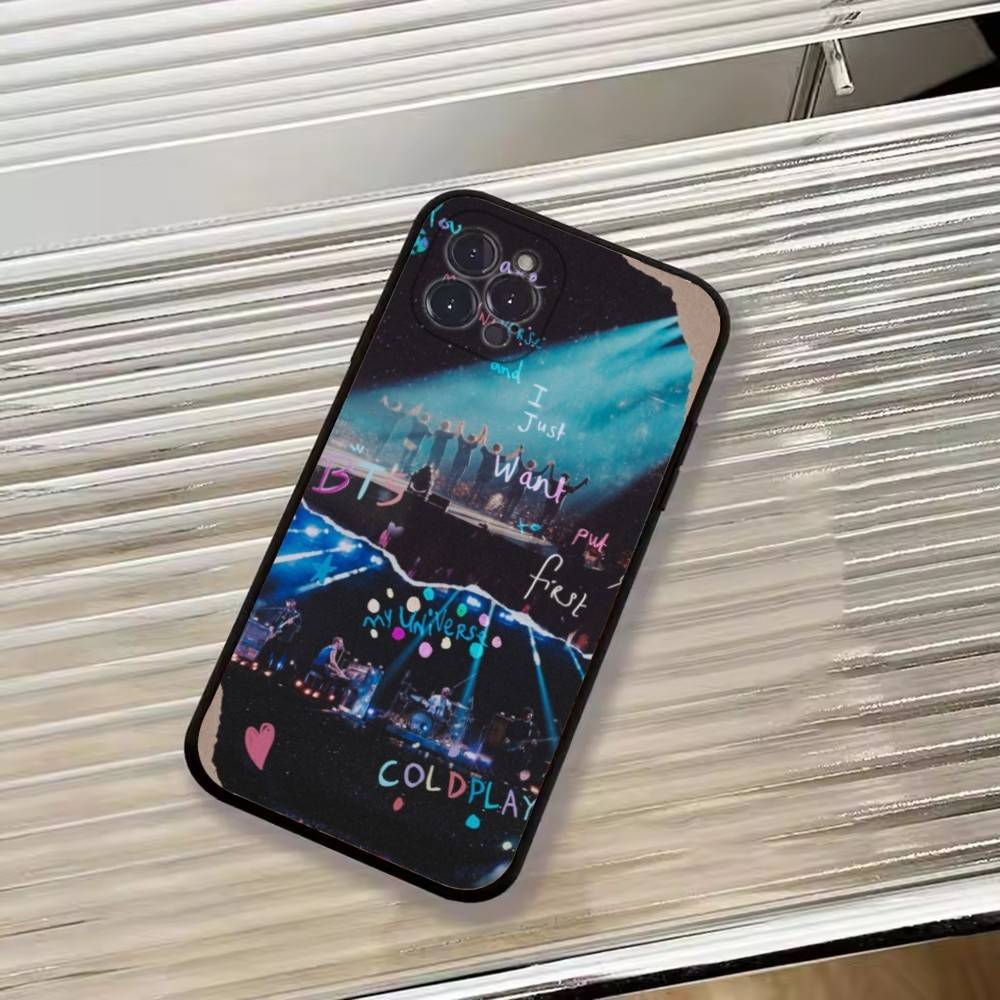 Band C-Coldplay Cool Phone Case For iPhone 17, 16,15,14,13,12,11 Plus,Pro Max, Others Soft Black Cover