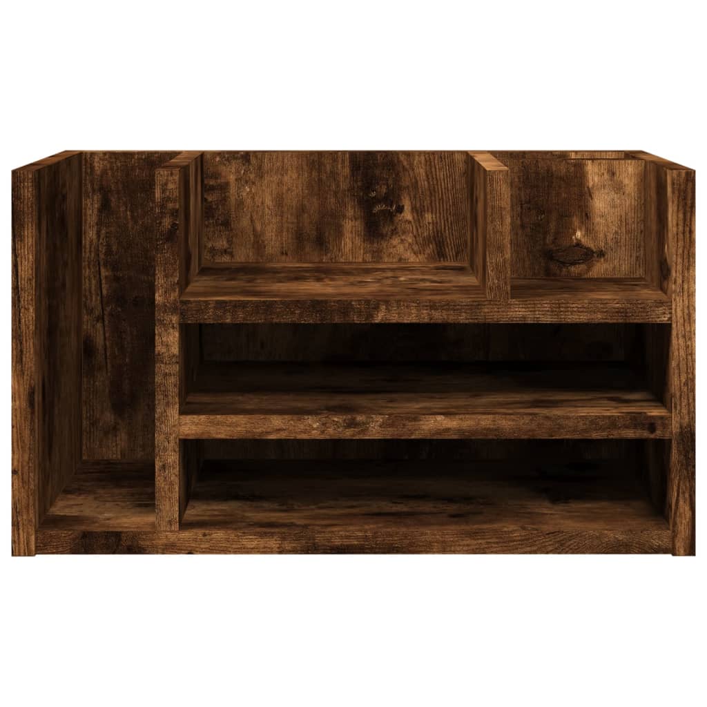 Desk Organizer Smoked Oak 44.5 X 24 X 25 Cm Particleboard