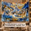 Horse (301) Theme Personalized Tapestry Custom Name Text Wall Hanging Tapestry Home Background Decoration