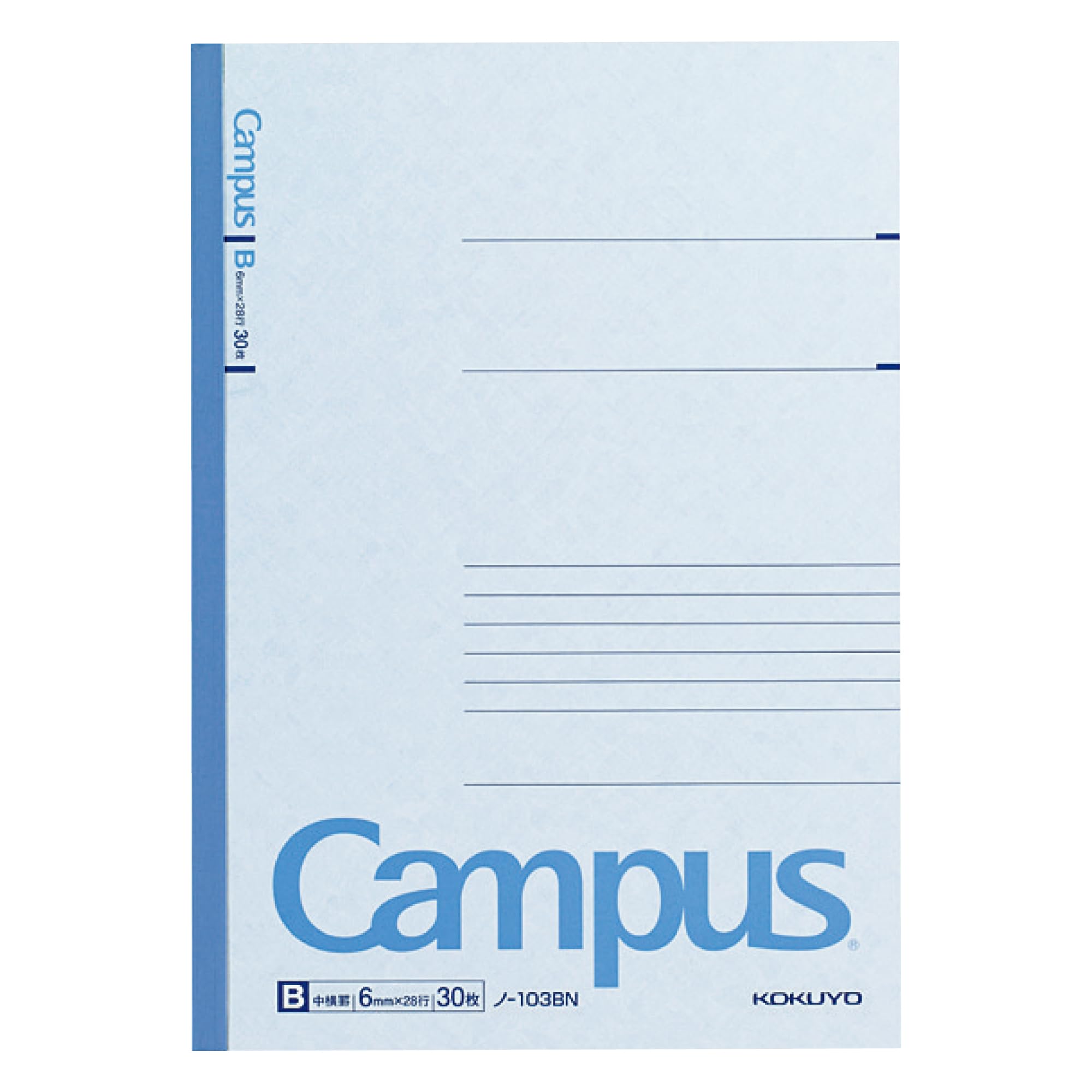 KOKUYO Campus 30 W148 x D210 x 83g Блокнот, A5, В-линейка, Листы, Нет. 103BN, Размеры В4мм,