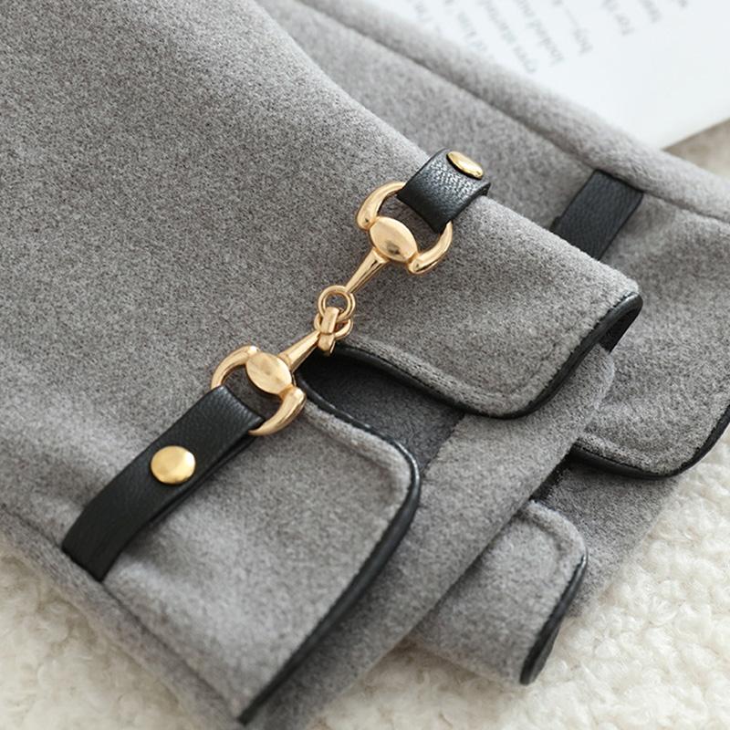 Touchscreen Anti Freezing Anti Cold Warm and Windproof Cute Korean Version Student Cycling Outdoor Women Velvet Gloves