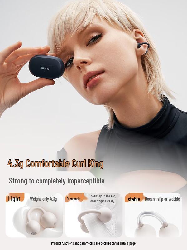 Saina F20S Pro Open-Ear Clip-On Bluetooth Headphones