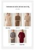 2024 Autumn/Winter Plus Size Cashmere Cable Knit Dress – Women's Mid-Length European/American Style with Half-High Neck