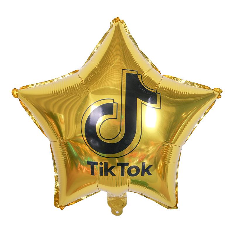 Douyin Theme Birthday Party Musical Note Foil Balloons