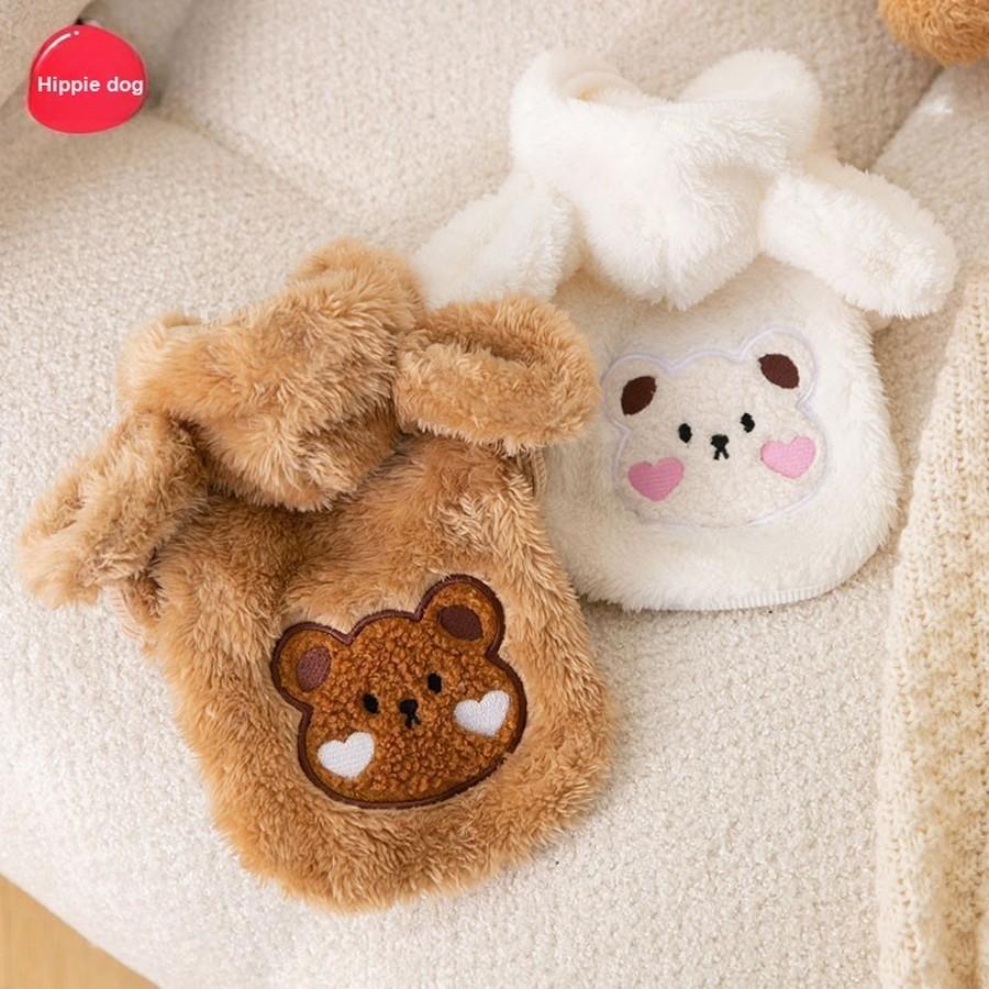 Small to Medium Dog Fleece Pockets Warm Cozy Winter Dog Coat