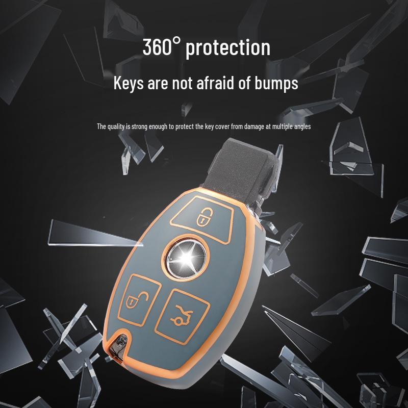Mercedes-Benz Key Case for S-Class, C200L, A180, GLA200, GLC260.