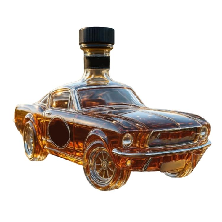 Display Worth Car Design Glass Whiskeys Bottle With High Quality Finish For Collectors And Whiskeys Aficionados