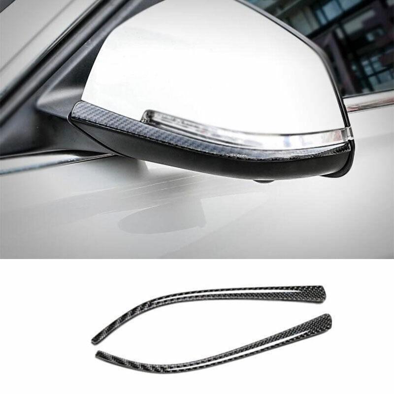 For BMW X1 E84 10-15 Real Carbon Fiber Rear View Mirror Anti Scratch Strip