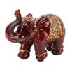 Elephant Statue Durable Resin Cute Elegant Attract Wealth Round Corner Elephant Decor for Home