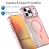 For iPhone 17 Pro Max Case Compatible with MagSafe Color Changing PC TPU Phone Back Cover