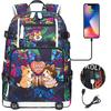 Cute Shiba Inu Corgi USB Charging Backpack for Middle High School Students Travel Casual Daypack