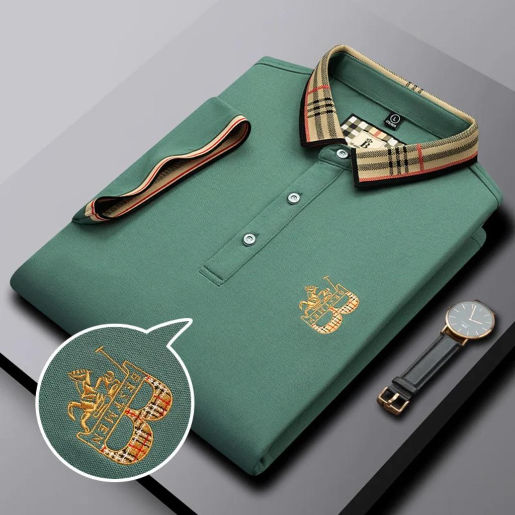STORN Embroidered Men's Pure Cotton Popsicle Cotton Hot Selling Polo Shirt Summer New Business Casual Breathable Polo Shirt For Men