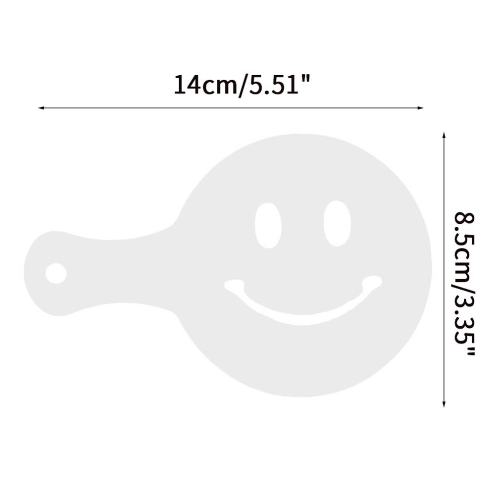 Cappuccino Templates Coffee Stencils Powdered Sieve Tools Coffee Printing Model Foam Spray Mold