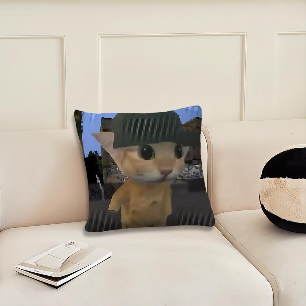 Funny Abstract Cat Cushion Cover Pillow Cover Decoration Room Home Sofa Living Office Car Nordic Simplicity