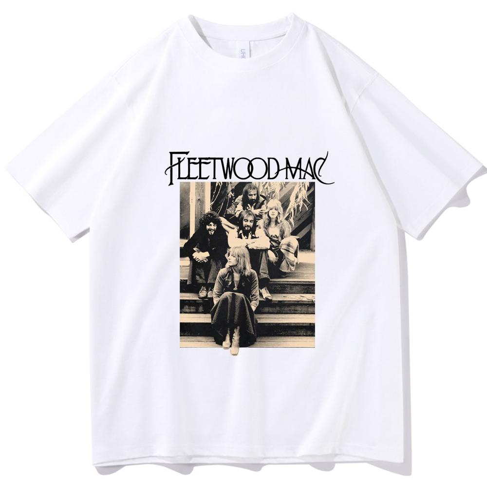 

Fleetwood Mac Stevie Nicks 2026 Music Fans Gift Tshirt Regular Oneck Unisex Casual Summer Printing Vintage Y2K Tops S