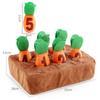 Early Education Plush Carrot Toy Baby Soft Cloth Book Kids Developing Games For Boys Girls Babies Craft Educational Sensory Toys