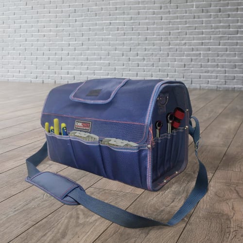 Sankyo Corporation DBLTACT Open Carry Bag with Cover, Navy, DT-SRB420C-NV