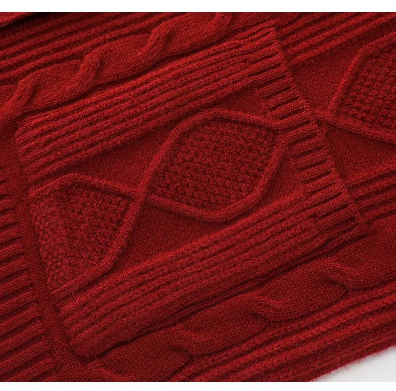 Middle-aged Women Mother Knitted Warm Vest Spring Autumn Shoulders Grandma Suit Tops Thin Cardigan Elderly Woolen Horse Jacket