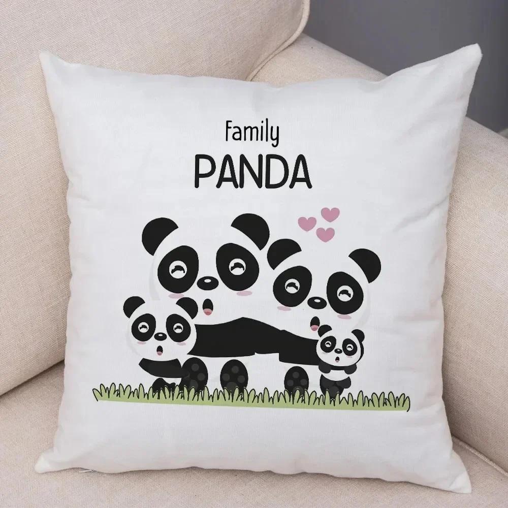 Luxury Home Decor Pillow Cover Car Living Room Sofa Cushion Cover Animal Family Pattern Cushion Cover