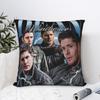 Vintage Dean Winchester Supernatural Pillowcase Printing Cushion Cover Decorative  Throw Pillow Case Cover Seater Square 45X45cm