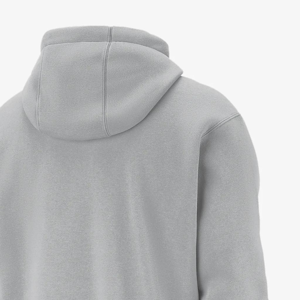 Nike X NBA Brooklyn Nets Club FW24 City Edition Series Comfortable Pullover Hoodie Men Hoodies Flat-Silver White FZ0588-007