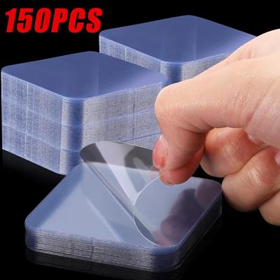 50/150Pcs Double Sided Nano Tape Transparent Self-Adhesive Square Pads Wall Stickers Waterproof Nonmarking Mounting Fixing Tape