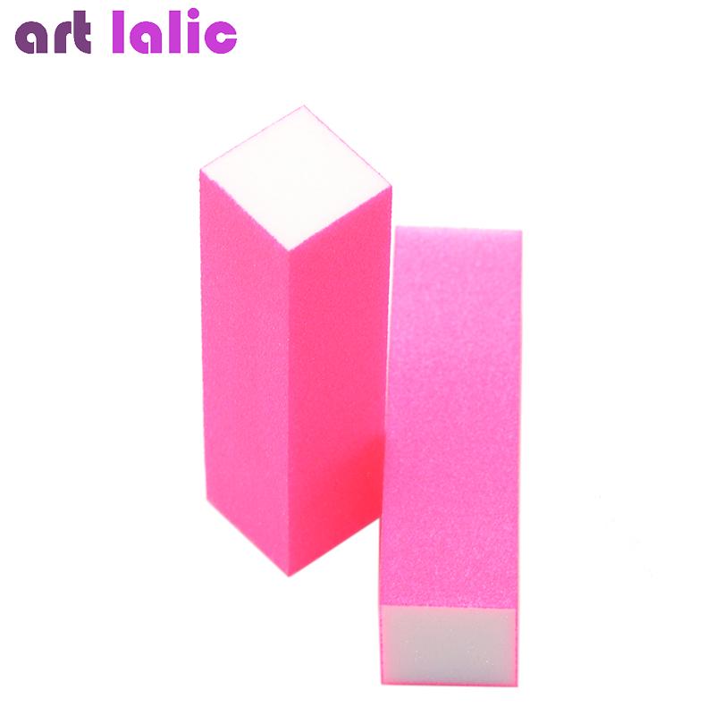 6Pcs/Pack Nail Art Buffer File Fluorescence Block Pedicure Manicure Buffing Sanding UV Gel Polish