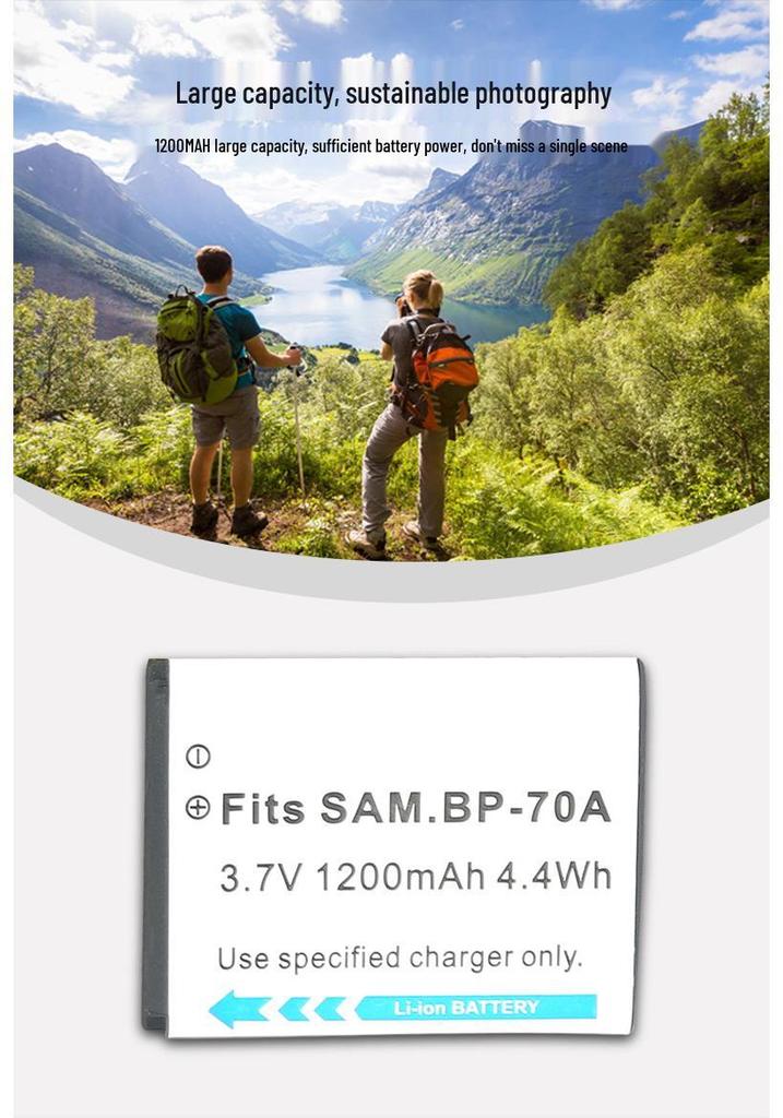 BP70A Camera Battery for PL120, ES65, ST65, PL170, ST700, ST100