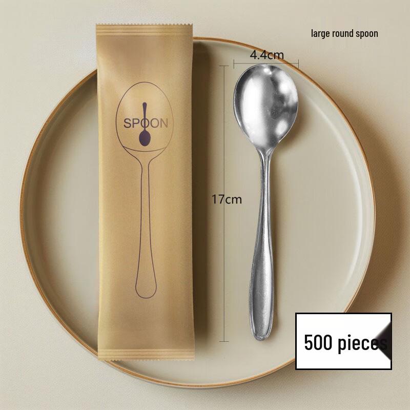 

Eco-Friendly Disposable Sugarcane Pulp Round Spoon