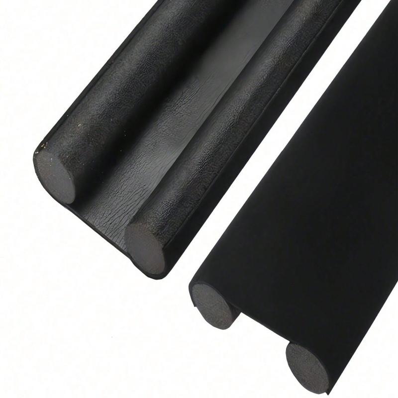 1Pc rubber and fabric door bottom plug - soundproof sealing strip, suitable for bedroom door bottom sealing