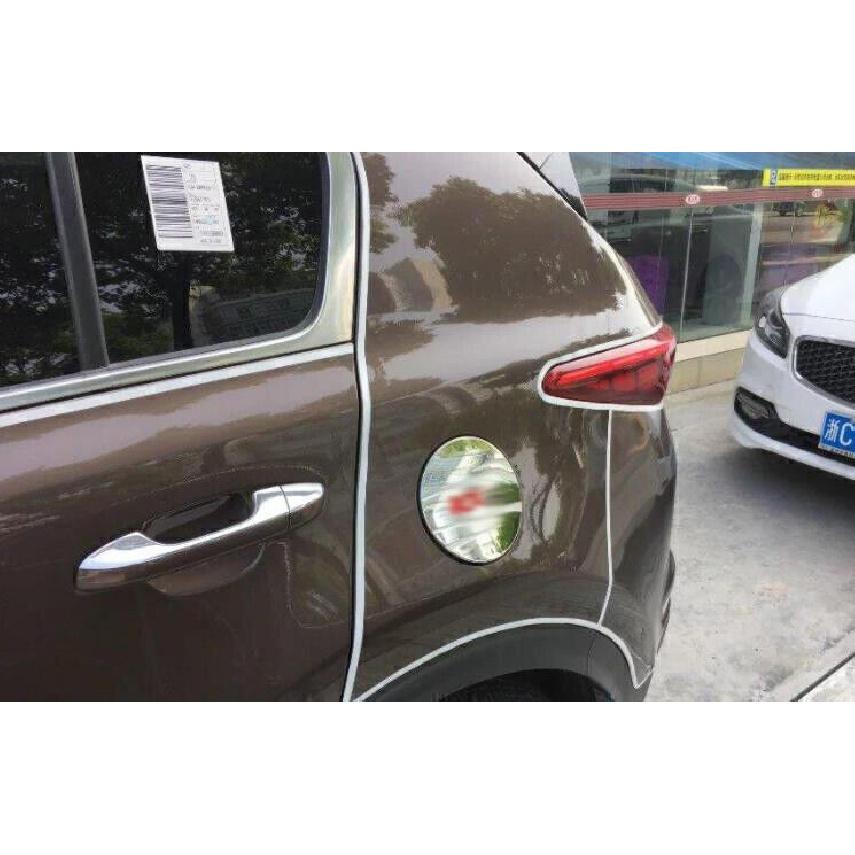 For Kia Sportage KX5 17-2022 Glossy Chrome Side Door Fuel Oil Tank Cap Cover