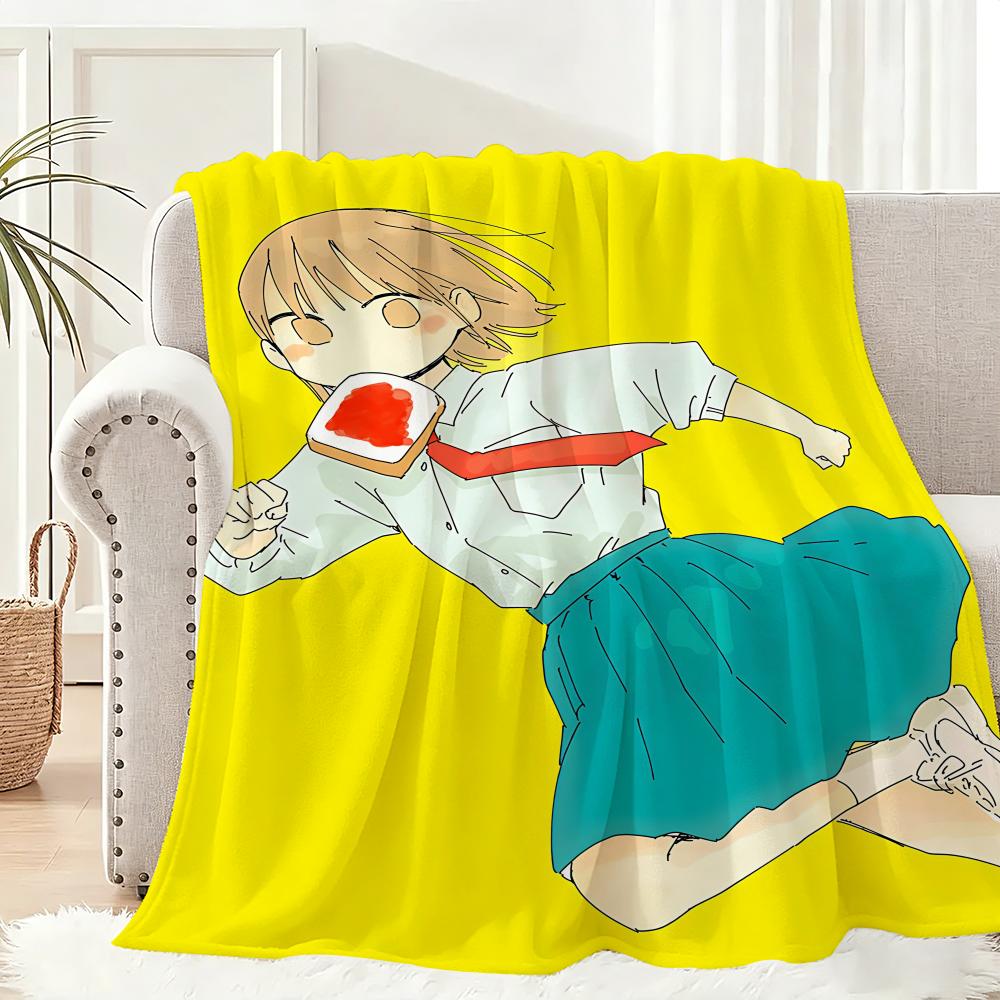 cartoon Ao no Hako blue box Anime Throw Lightweight 240g Flannel Blanket Soft Skin-friendly for Summer Cooling