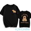 Fashion Capybara T Shirt Men/women EU Szie T-shirt Funny Capibara Harajuku Tees Tops Cartoon Mange Y2k 90s Grunge Tshirt Clothes