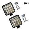Parts Work Lights 110x110x37mm Truck Replacement 2Pcs Lamp Bulbs 6000K