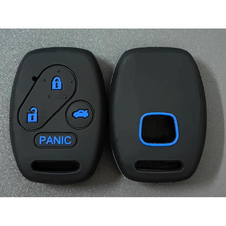 Silicone Rubber Key Fob Cover Compatible with 2003-2015 Honda Hybrid EX Accord Civic SI CR-V EX Element SE Pilot KR55WK49308 N5F-A05TAA N5F-S0084A
