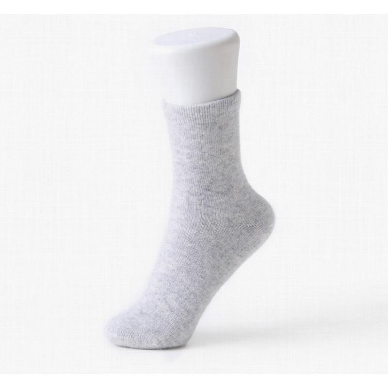 100% Cashmere Mid Calf Socks Unisex Solid Color Breathable Warm Casual All