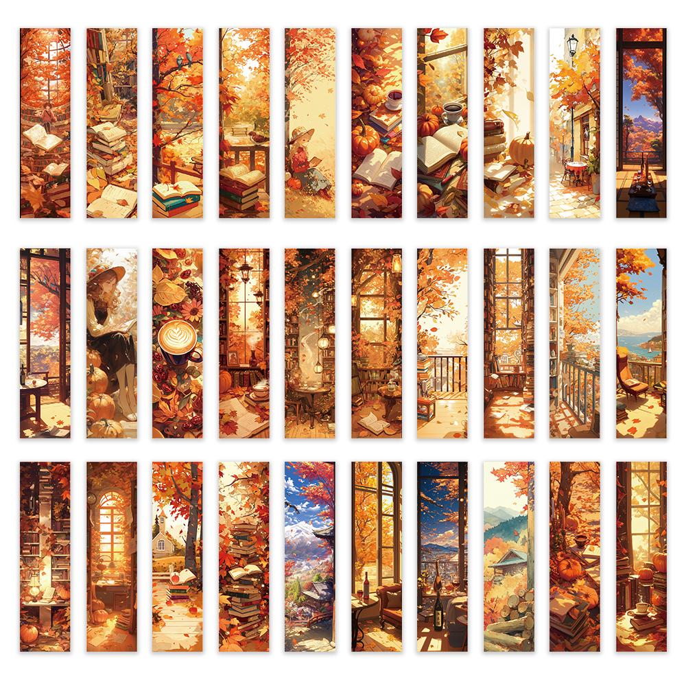 

32pcs, Autumn Limited Edition Bookmarks, Back to School, Christmas, Halloween, Suitable for Teachers, Readers, Birthday Gifts.