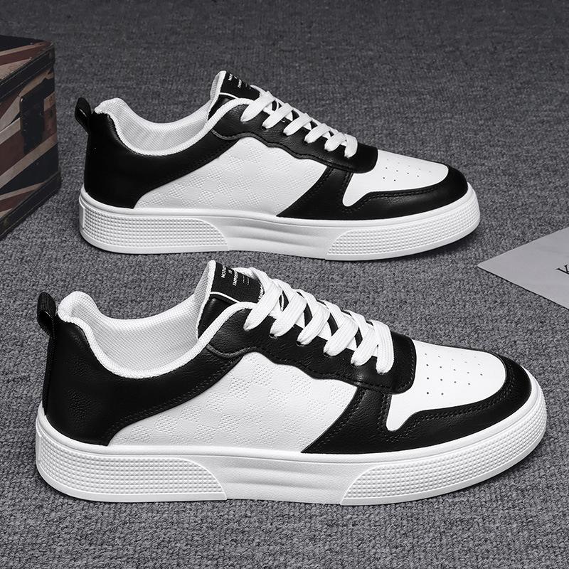 Men's Shoes Summer Breathable Leather Small White Shoes Trendy Versatile Sports Casual Shoes Men's Low Top Trendy Brand Shoes Men