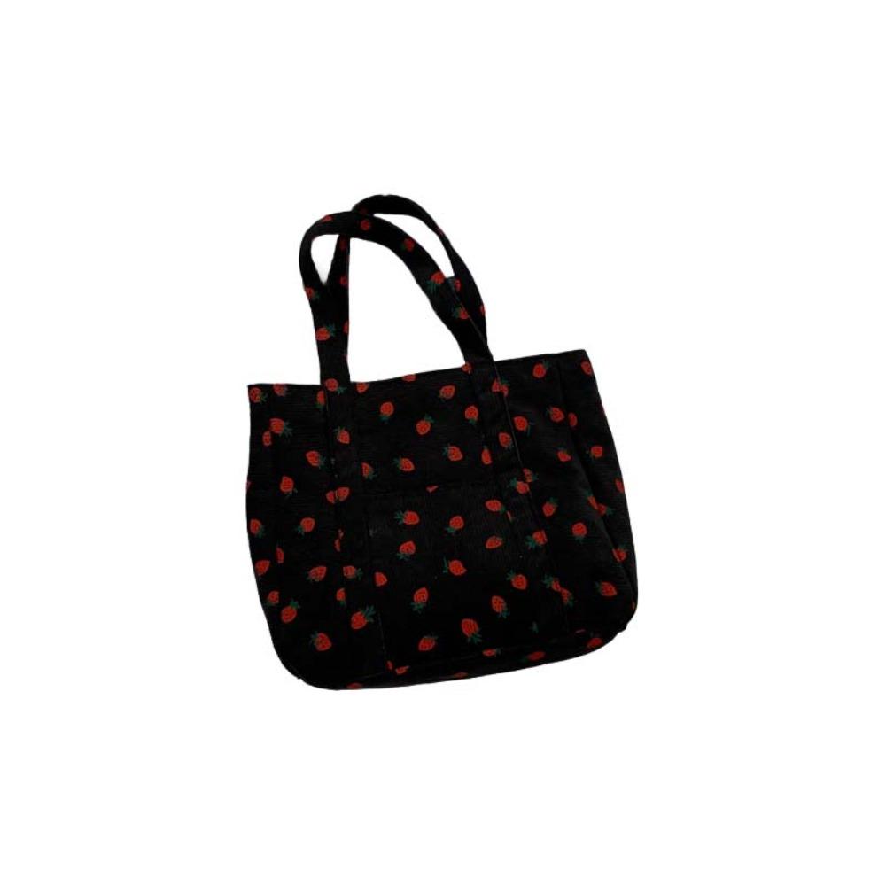Fashion Fruit Strawberry Tote Bag Large Capacity Fruit Handbag Fruit Shoulder Bag Streetwear