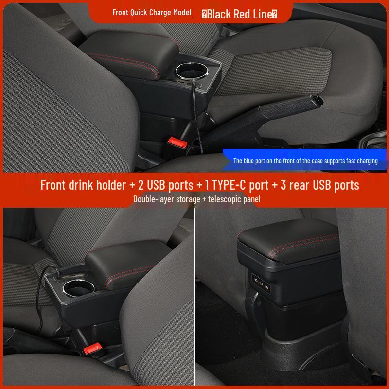 Wuling Rongguang EV Armrest Storage Console - Car Modification Accessories 2026