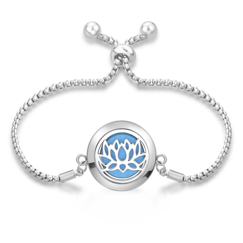 Women's Openable Titanium Steel Essential Oil Diffuser Bracelet