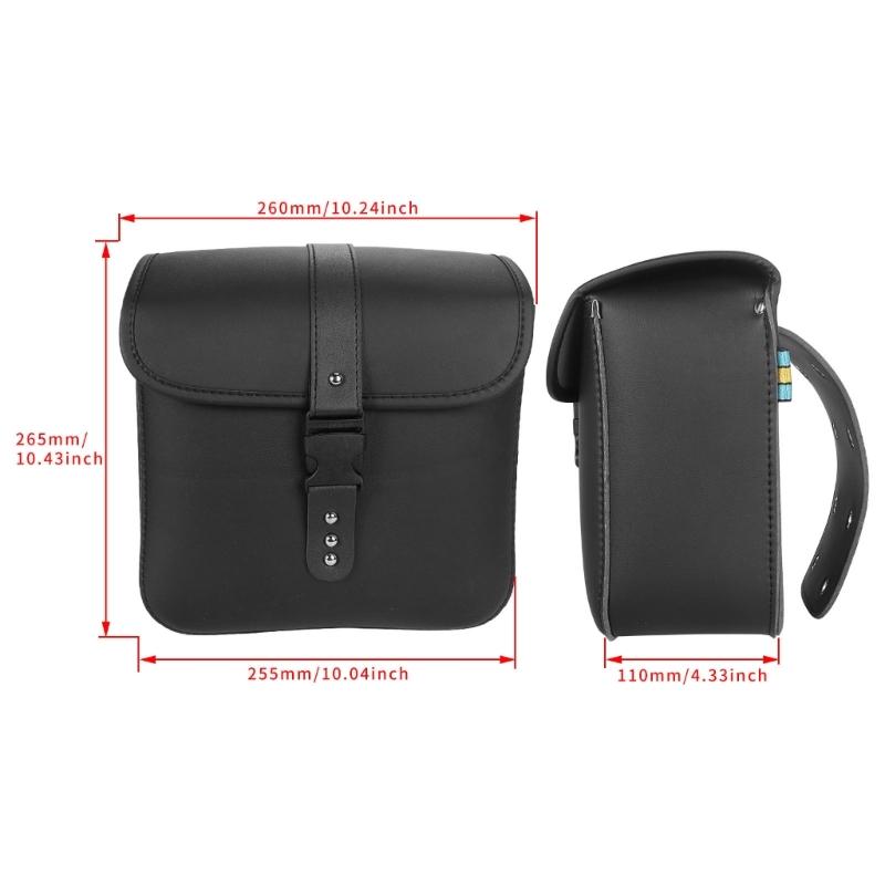 Robuste Motorrad-Seitentasche Kunstleder Ergonomische Befestigung Motorrad-Seitenbeutel für Reisende