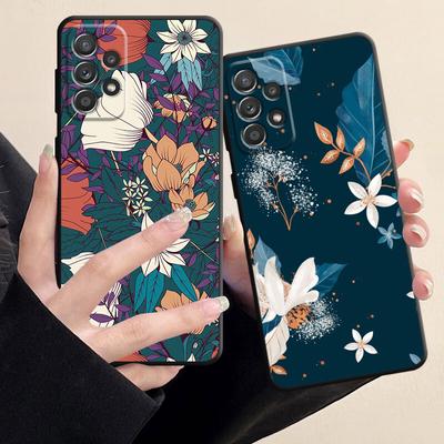 Jolie coque de téléphone Samsung Galaxy A72, A71, A31, A51, A33, A22, A13, A21s, A23, A52, A53, A32, fleur de Cactus, feuille florale