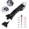 5 In 1 Silicone Scraper Sealant Smooth Remover Tool Set Caulking Finisher Smooth Grout Kit Floor Mould Removal Hand Tools Set