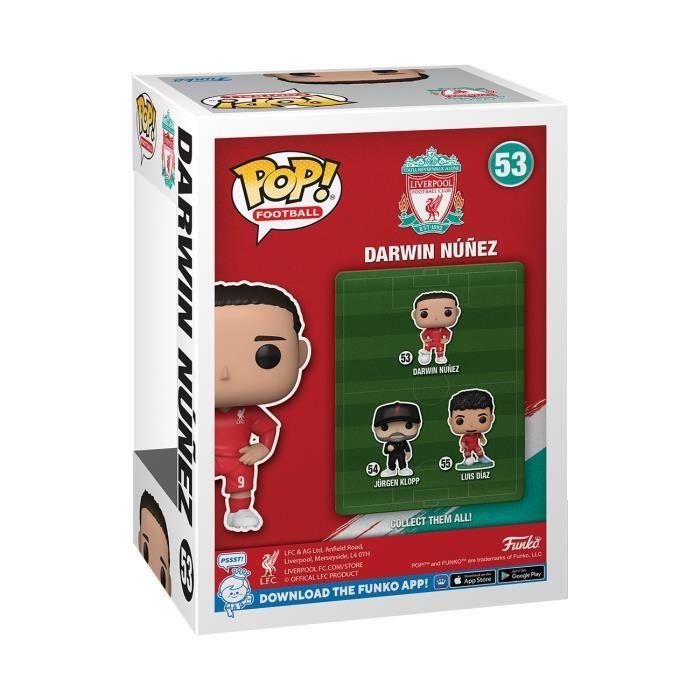 Figurine de collection - FUNKO - Liverpool FC - Darwin Nunez - Gris - Pop !